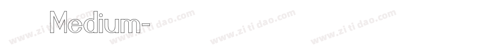 極限盟途圓 Medium字体转换